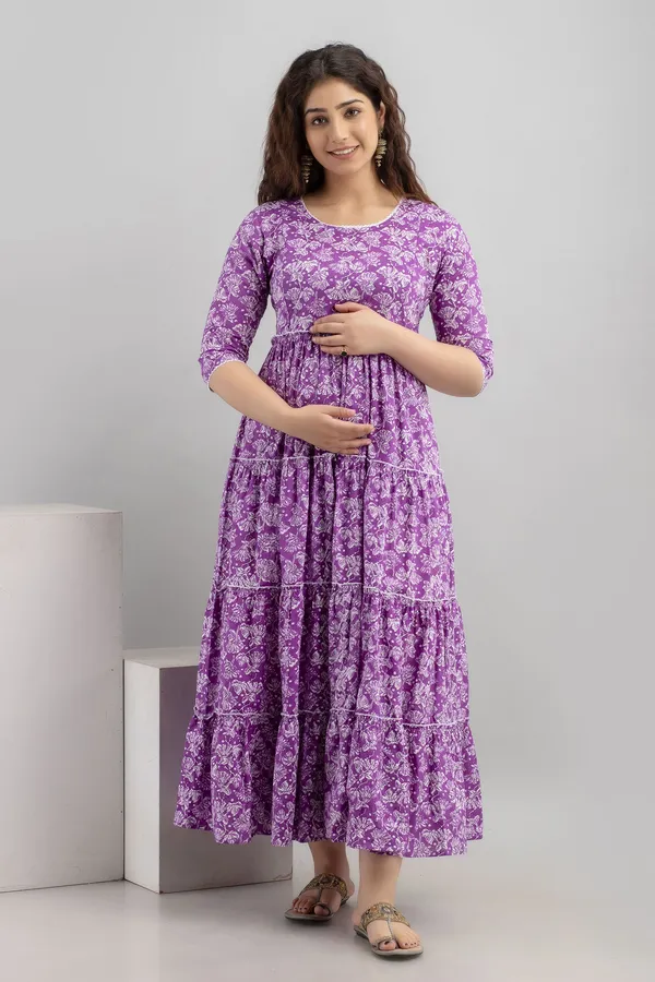 Purple_Cotton_Blend_Striped_Regular_Kurta_For_Women