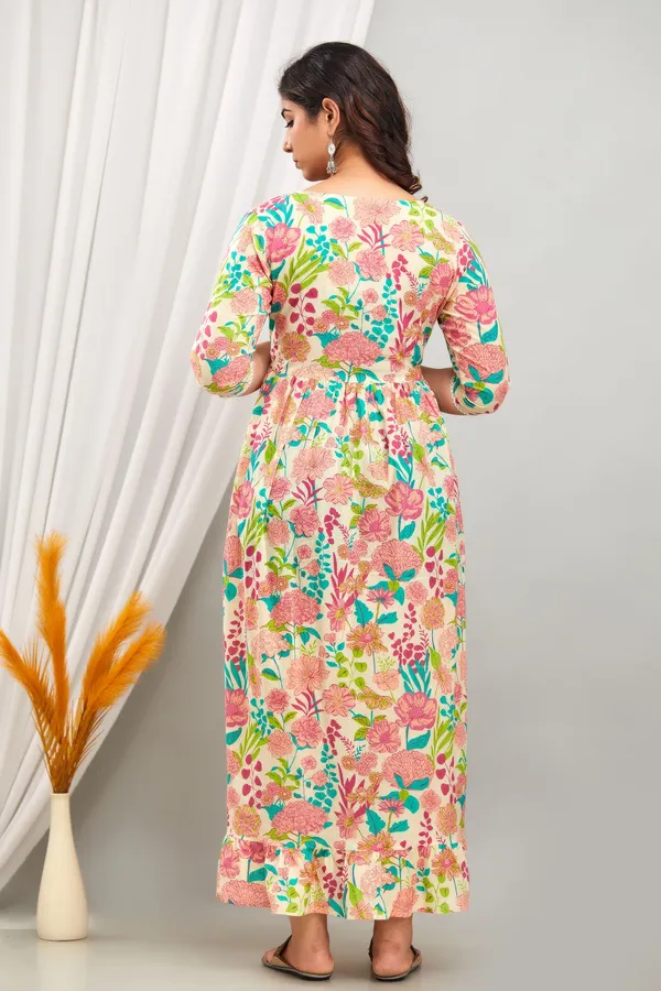 Beige_Cotton_Blend_Printed_Regular_Kurta_For_Women