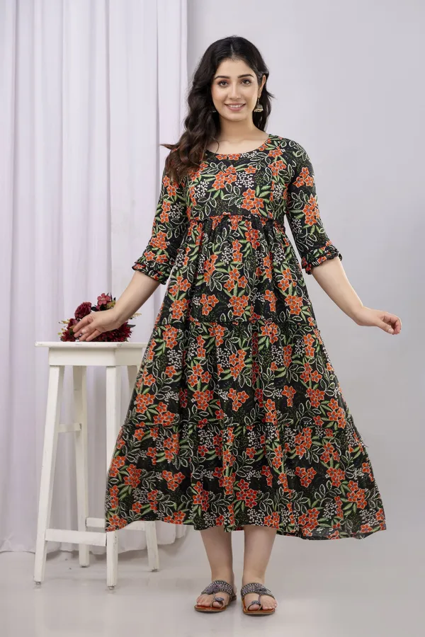 Black_Pure_Cotton_Printed_Regular_Kurta_For_Women