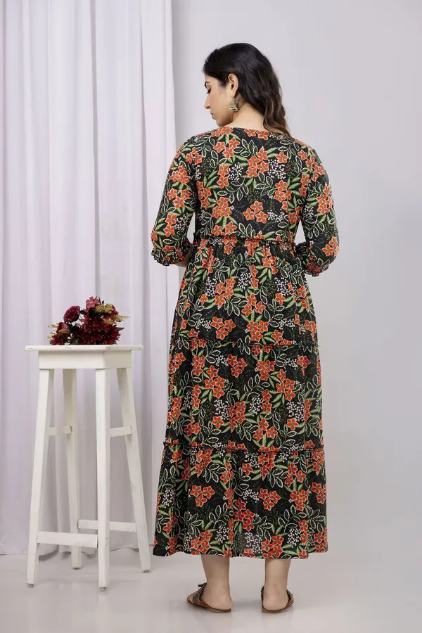 Black_Pure_Cotton_Printed_Regular_Kurta_For_Women