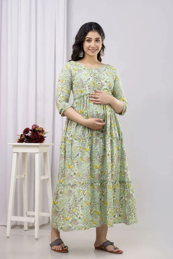 Green_Pure_Cotton_Printed_Regular_Kurta_For_Women