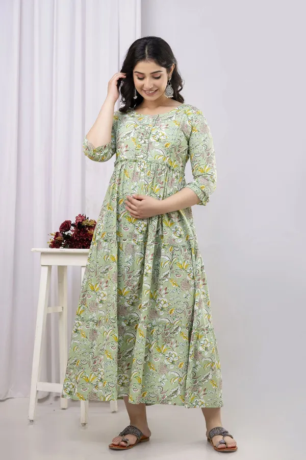 Green_Pure_Cotton_Printed_Regular_Kurta_For_Women