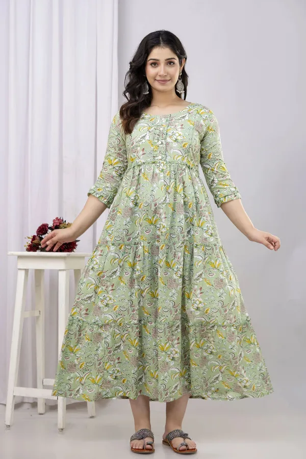 Green_Pure_Cotton_Printed_Regular_Kurta_For_Women