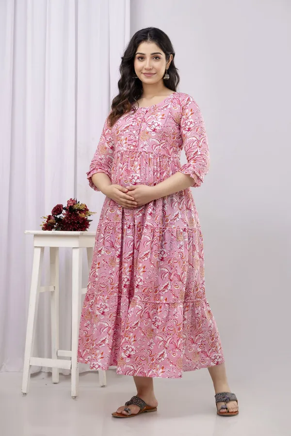 Pink_Pure_Cotton_Printed_Regular_Kurta_For_Women