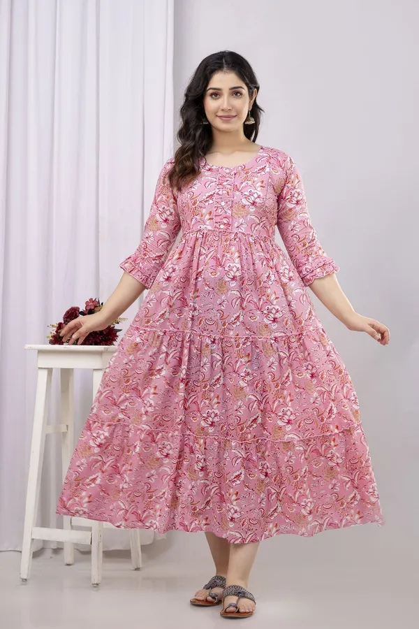 Pink_Pure_Cotton_Printed_Regular_Kurta_For_Women