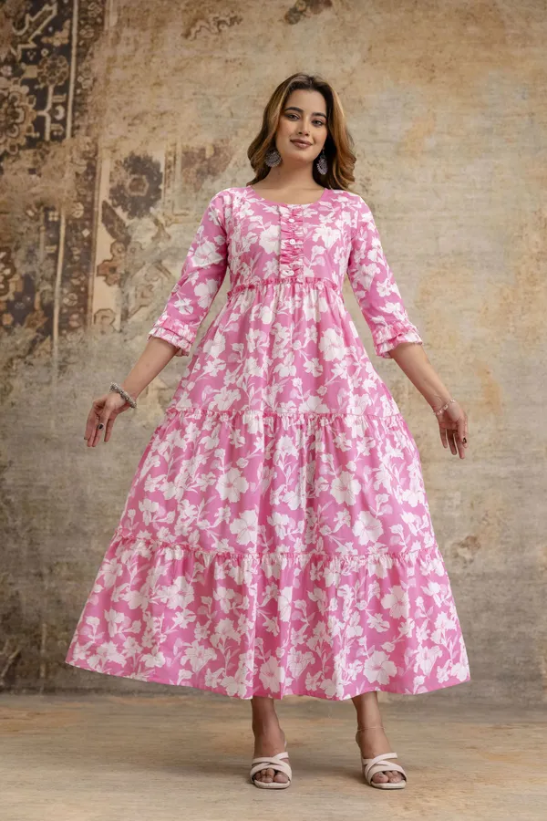 Pink_Cotton_Blend_Floral_Print_Regular_Dress_For_Women