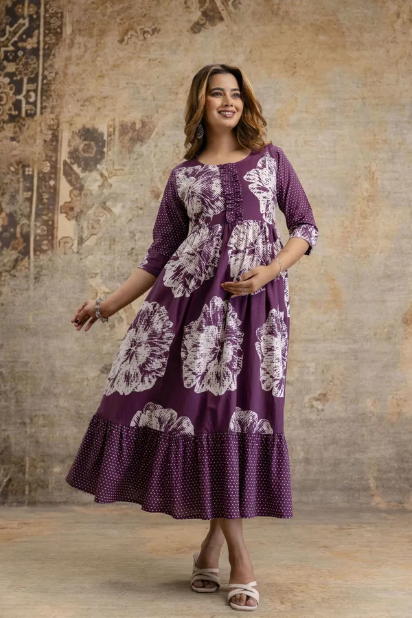 Purple_Cotton_Blend_Regular_Gown_For_Women