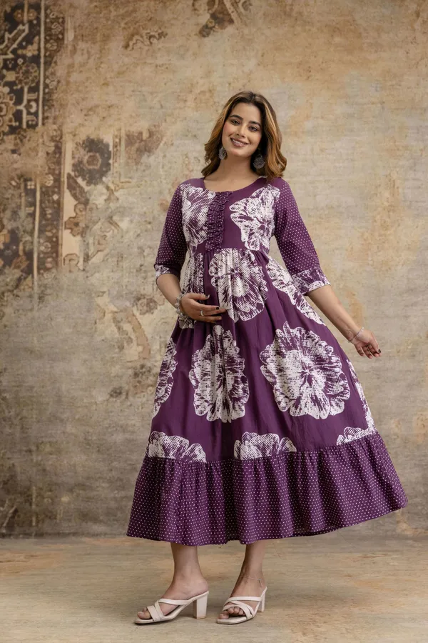 Purple_Cotton_Blend_Regular_Gown_For_Women