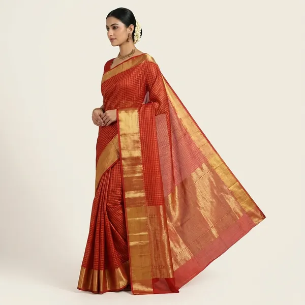 Red_Semi_Crepe_Silk_Premium_Saree_For_Women