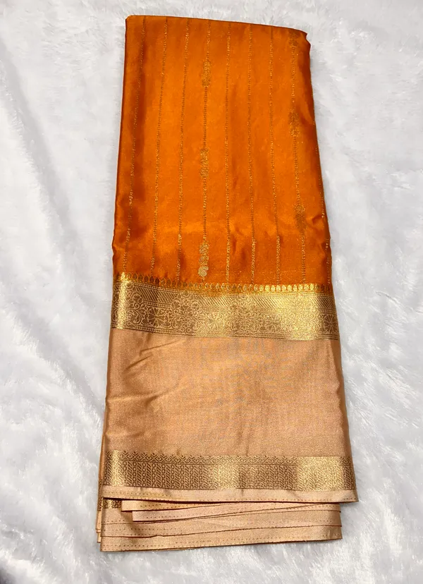 Orange_Semi_Crepe_Silk_Premium_Saree_For_Women