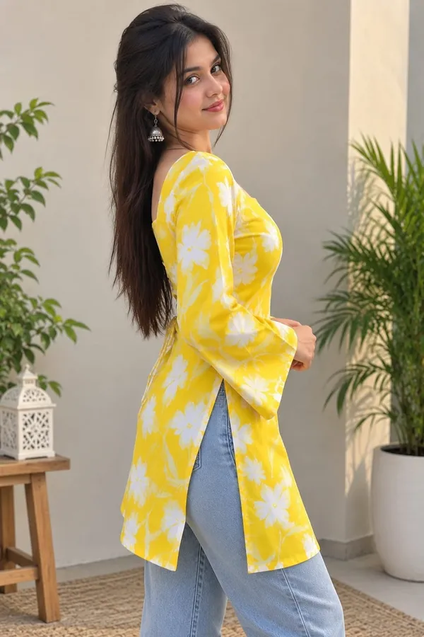 YELLOW_SHORT_KURTI001