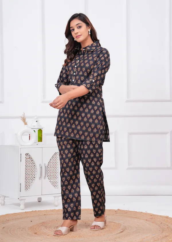Black_Cotton_Printed_Co_Ord_Set_For_Women