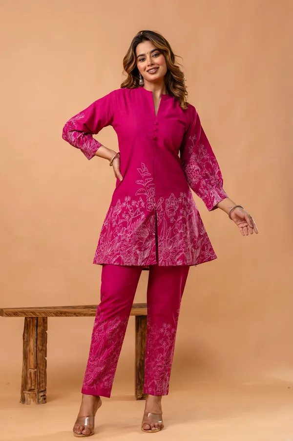 Khadi_Pink_Cotton_Jisora_Co_Ord_Set_For_Women