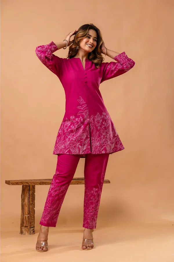Khadi_Pink_Cotton_Jisora_Co_Ord_Set_For_Women