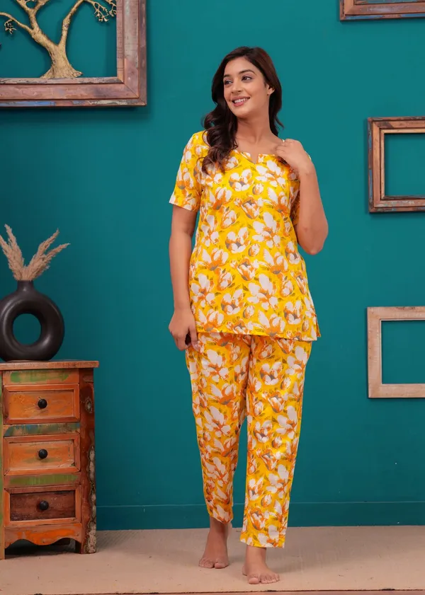 Yellow_Cotton_Printed_Co_Ord_Set_For_Women