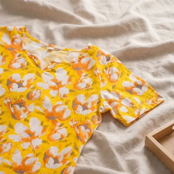 Yellow_Cotton_Printed_Co_Ord_Set_For_Women