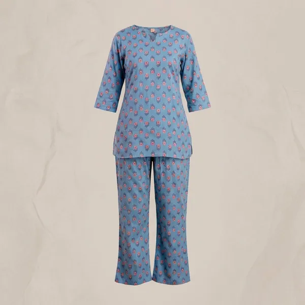 Blue_Pink_Cotton_Butti_Co_Ord_Set_For_Women