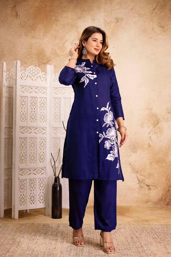 Navy_Blue_Cotton_Floral_Co_Ord_Set_For_Women