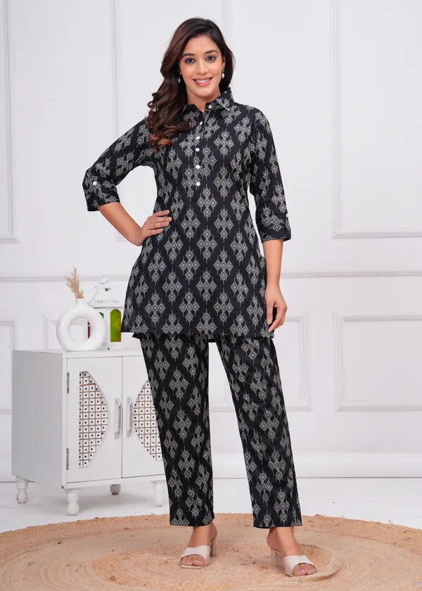 Black_Cotton_Printed_Co_Ord_Set_For_Women