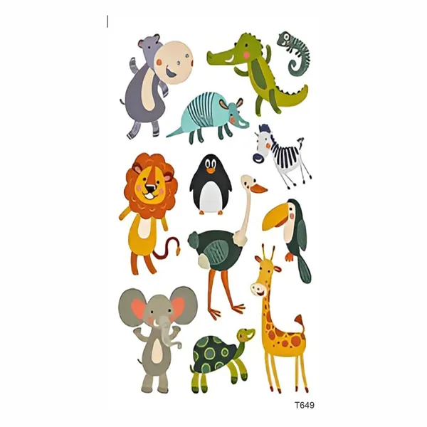 12pcs_Animals_Kid_Set_Temporary_Tattoo_pack_of_2