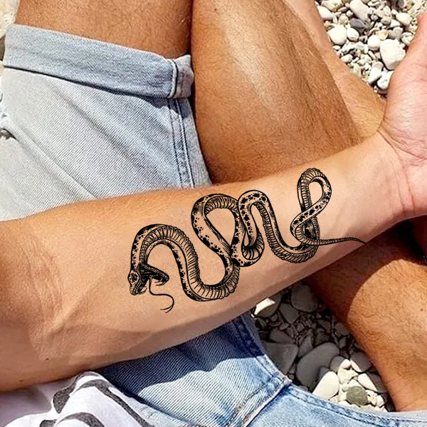 3D_Snake_Trible_Temporary_Tattoo_pack_of_2