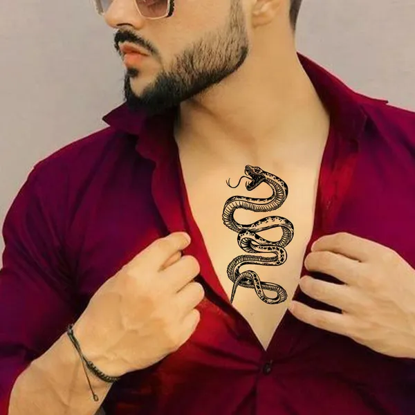 3D_Snake_Trible_Temporary_Tattoo_pack_of_2