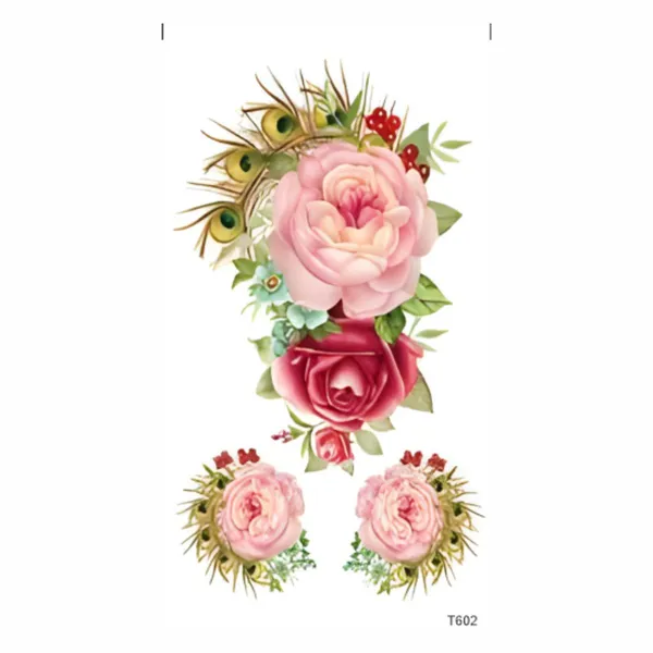 3pcs_Flowers_Temporary_Tattoo_pack_of_2
