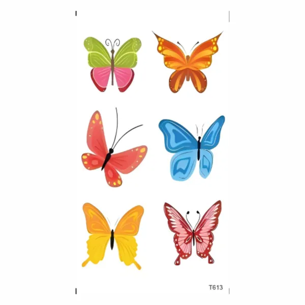 6_Pcs_Butterfly_Temporary_Tattoo_pack_of_2