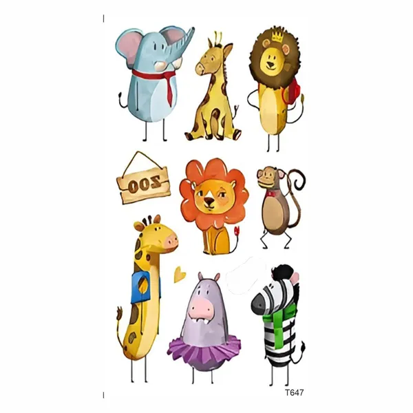 9pcs_Animals_Temporary_Tattoo_pack_of_2