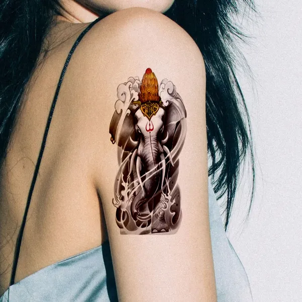 Angry_Elephant_Temporary_Tattoo_pack_of_2