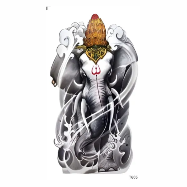 Angry_Elephant_Temporary_Tattoo_pack_of_2