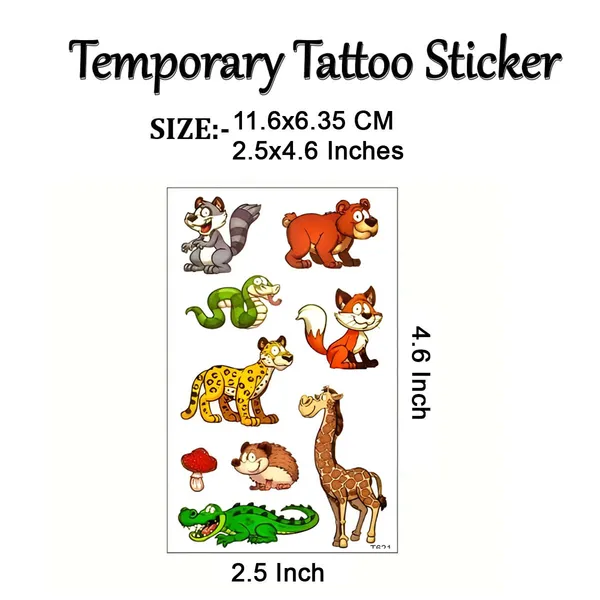 Animal_Cartoon_Temporary_Tattoo_pack_of_2