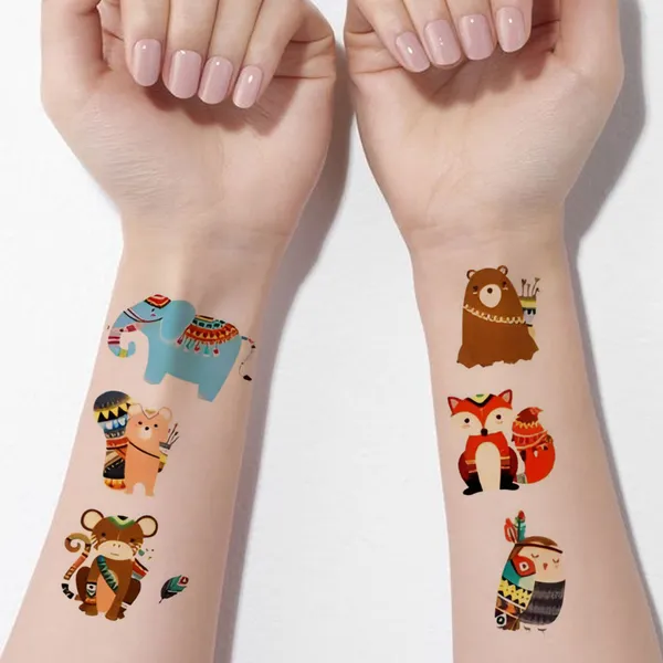Animal_Set_Toon_Temporary_Tattoo_pack_of_2