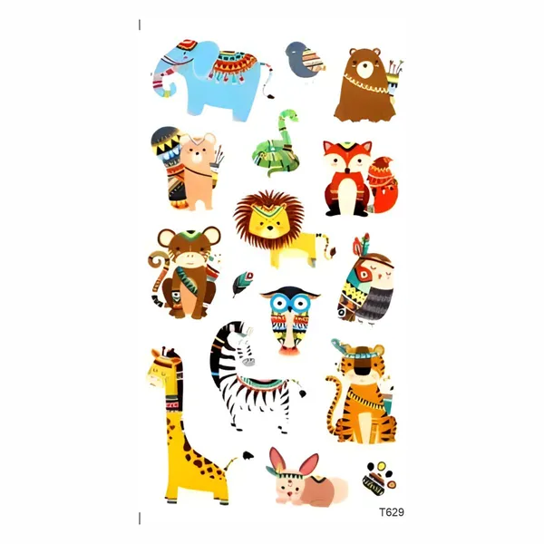 Animal_Set_Toon_Temporary_Tattoo_pack_of_2