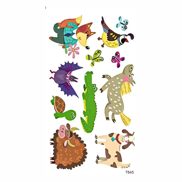Animals_Cartoon_Temporary_Tattoo_pack_of_2