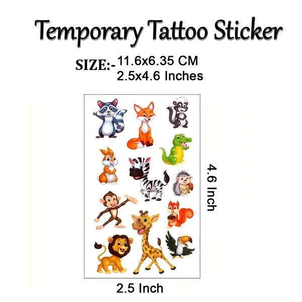 Animals_Cute_Temporary_Tattoo_pack_of_2
