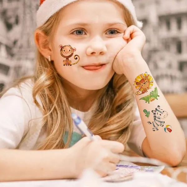 Animals_Cute_Toons_Temporary_Tattoo_pack_of_2