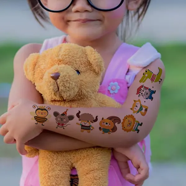 Art_Animals_Kid_Temporary_Tattoo_pack_of_2