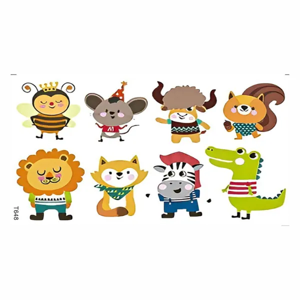 Art_Animals_Kid_Temporary_Tattoo_pack_of_2
