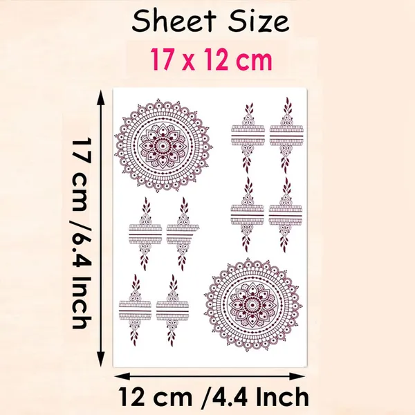 Dark_Brown_Skin_Safe_Tattoo_Paper_Premium_Sticker_Decal_For_Women_And_Girls_Pack_Of_1