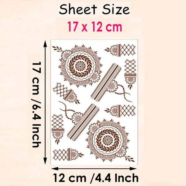 Dark_Brown_Skin_Safe_Tattoo_Paper_Premium_Sticker_Decal_For_Women_And_Girls_Pack_Of_1