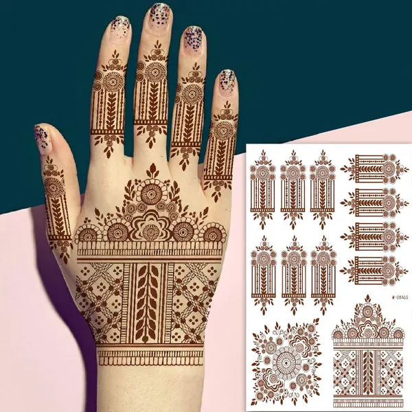 Dark_Brown_Skin_Safe_Tattoo_Paper_Premium_Sticker_Decal_For_Women_And_Girls_Pack_Of_1