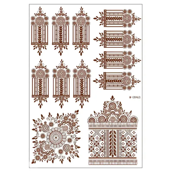 Dark_Brown_Skin_Safe_Tattoo_Paper_Premium_Sticker_Decal_For_Women_And_Girls_Pack_Of_1