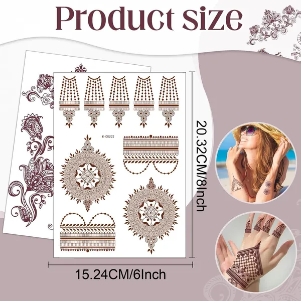 Dark_Brown_Skin_Safe_Tattoo_Paper_Premium_Sticker_Decal_For_Women_And_Girls_Pack_Of_1
