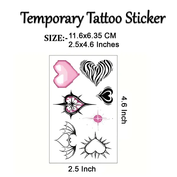 Multicolor_Skin_Safe_Tattoo_Paper_Premium_Sticker_Decal_For_Men_And_Women_Pack_Of_2
