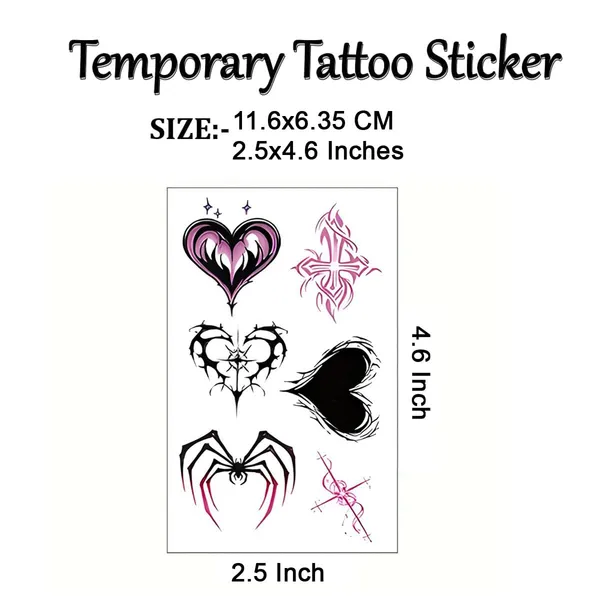 Multicolor_Skin_Safe_Tattoo_Paper_Premium_Sticker_Decal_For_Men_And_Women_Pack_Of_2