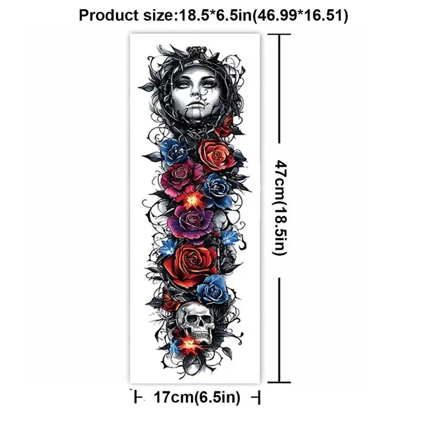 Multicolor_Skin_Safe_Tattoo_Film_Premium_Sticker_Decal_For_Adults_Pack_Of_1