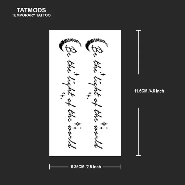 Be_The_Light_of_The_World_Design_Temporary_Tattoo