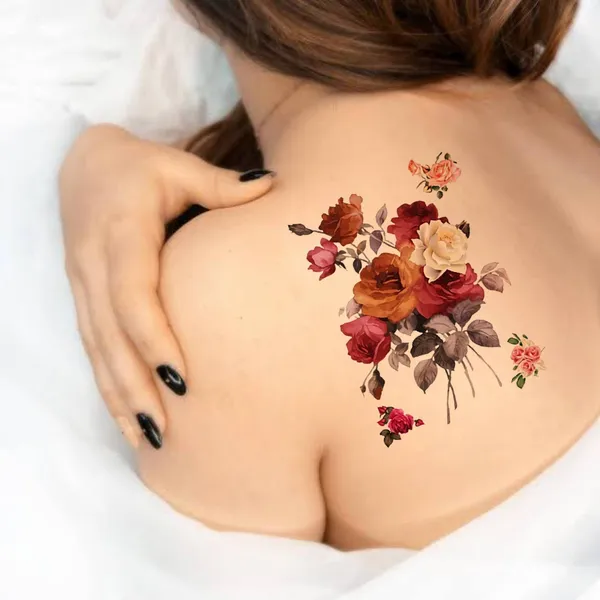 Beautiful_Multicolour_Flower_Temporary_Tattoo