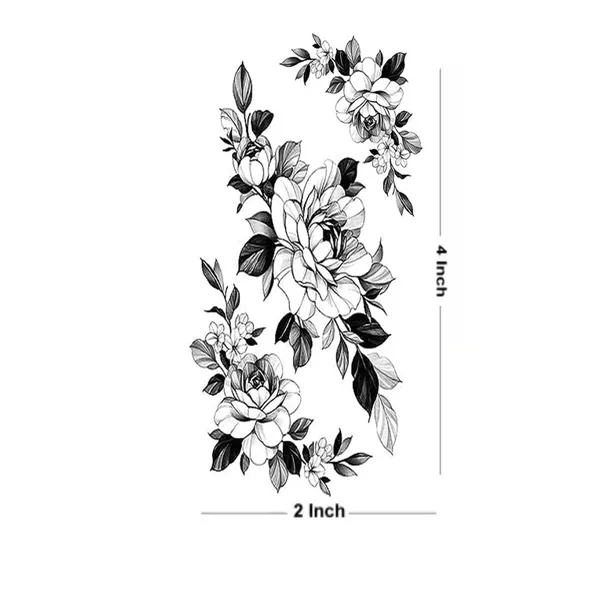 Black_Flower_Leaf_Tattoo_Waterproof_Temporary_Body_Tattoo_pack_of_2